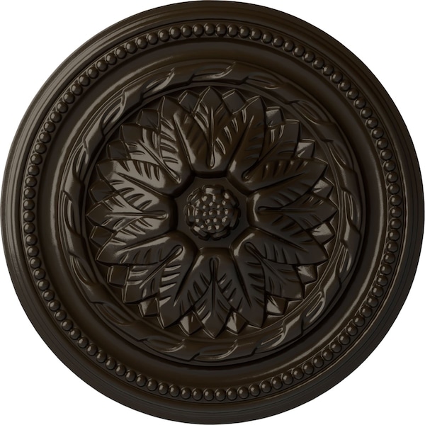 Ekena Millwork Wigan Ceiling Medallion, Hand-Painted Stone Hearth, 16"OD x 2 1/4"P CM16WGSHF - main
